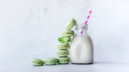 receta de macarrones de matcha