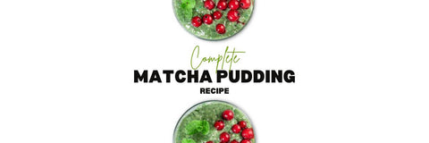 Receta de pudín de matcha