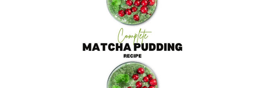 Receta de pudín de matcha