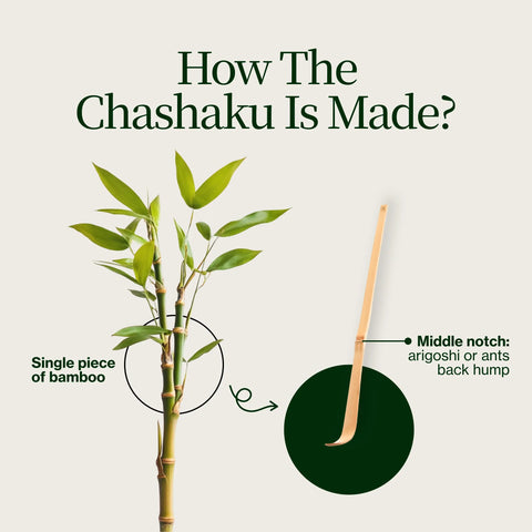 Cuchara de bambú Chashaku