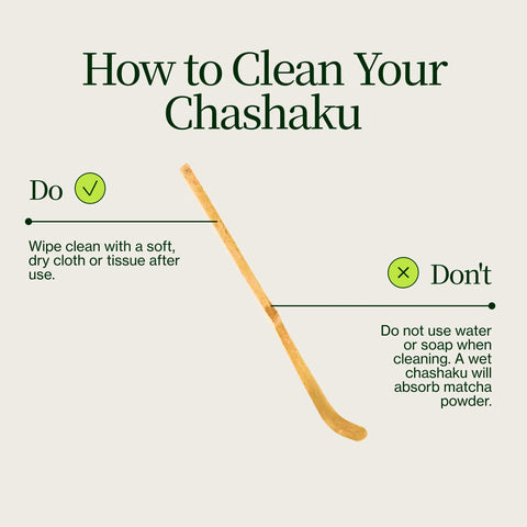 Cuchara de bambú Chashaku