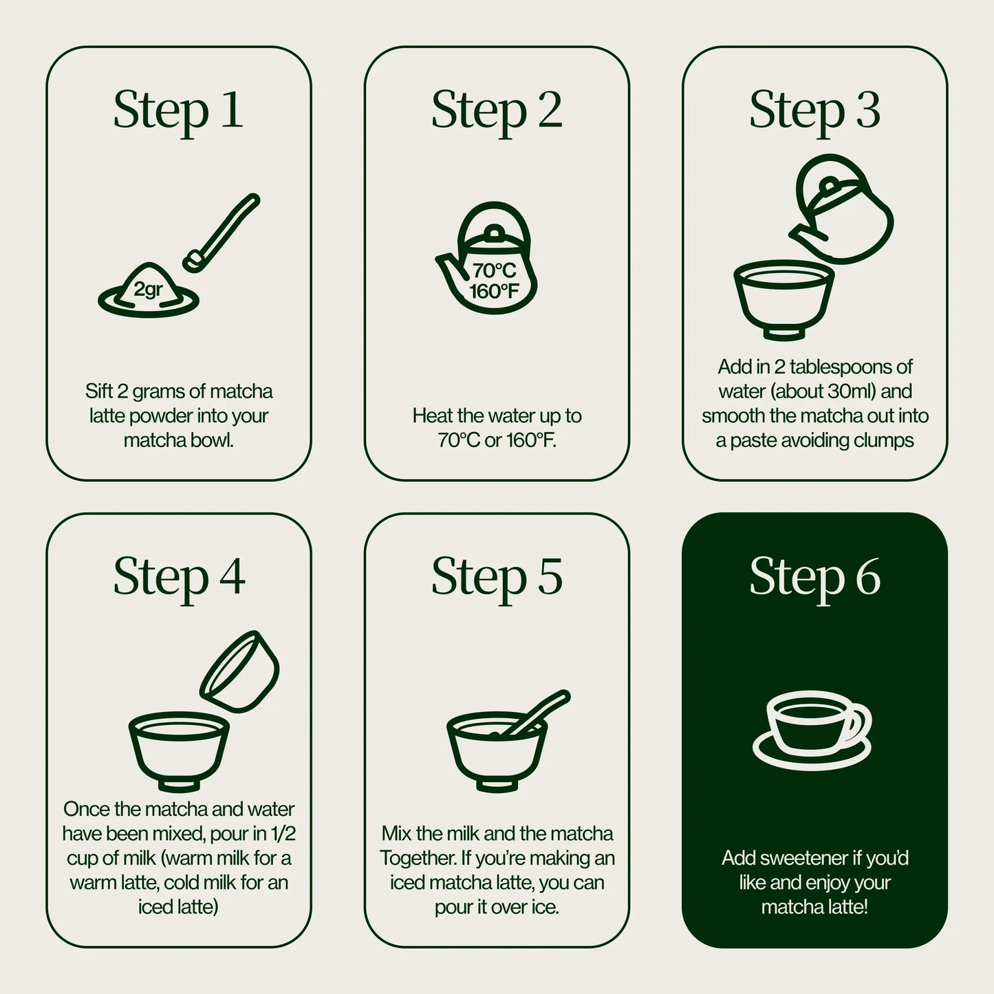 Polvo De Matcha Latte Premium