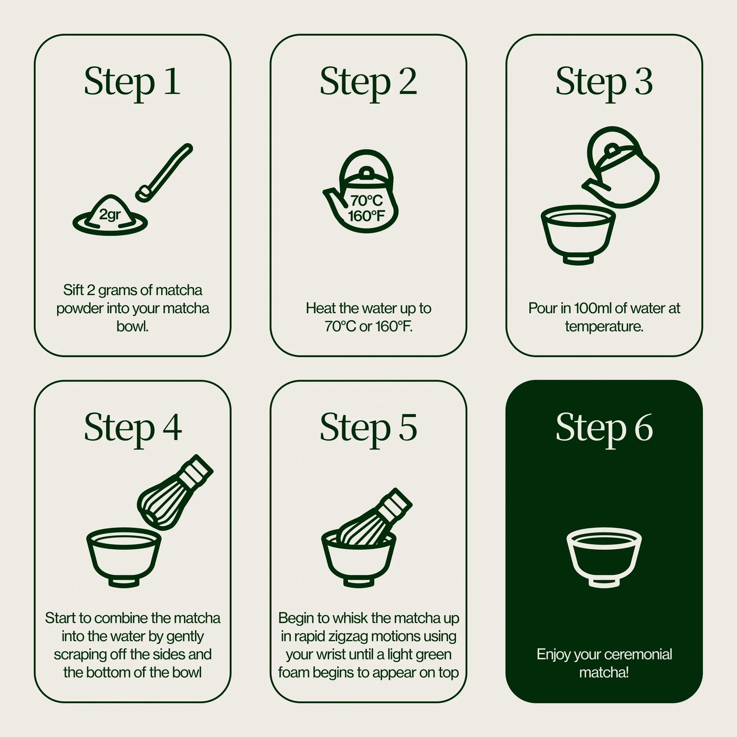 Té Matcha Ceremonial Washimine