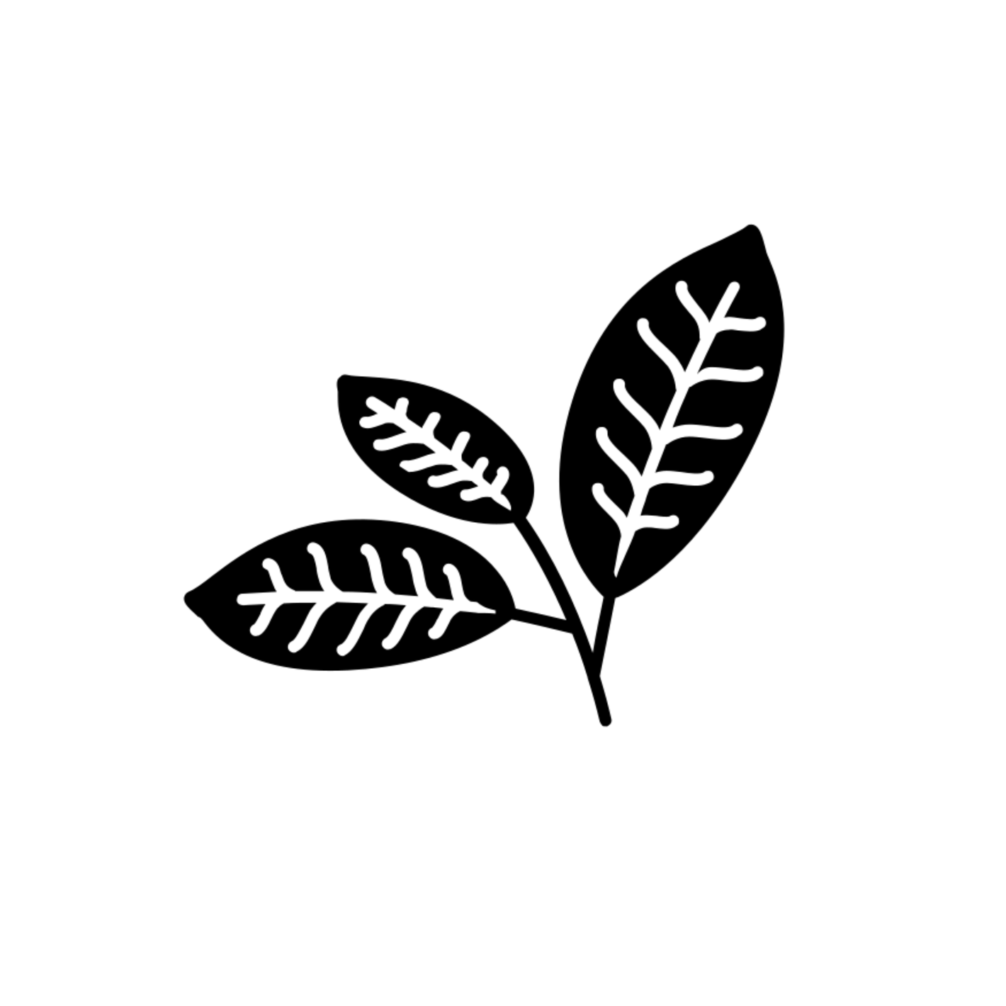 icono de hojas de té