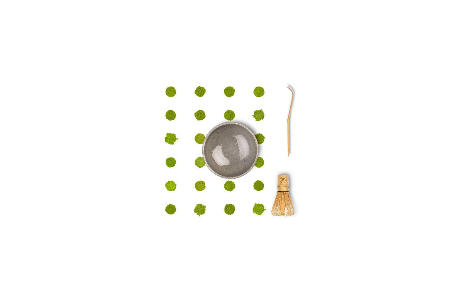 batidor de matcha con soporte para matcha