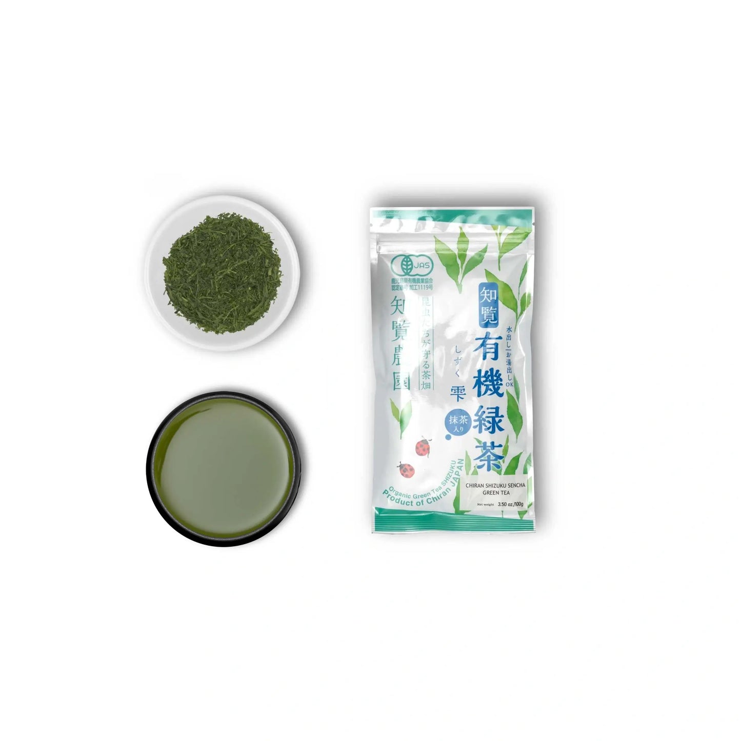 Sencha Shizuku con Matcha en polvo