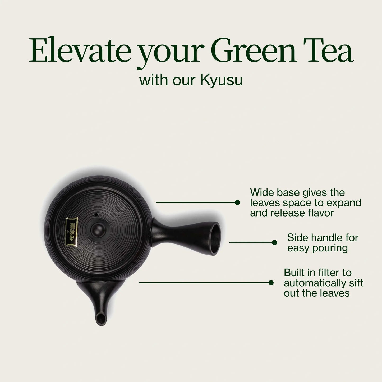 Tetera Tokoname Kyusu Fukamushi