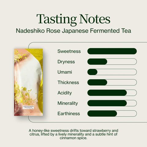 Té fermentado japonés Nadeshiko Rose