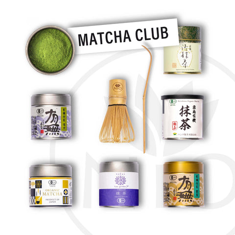 Club mensual de matcha con Batidor de matcha y Chashaku gratis.