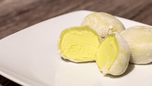 green tea mochi