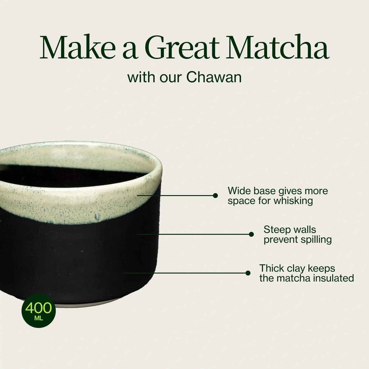 Black Chawan Tea Bowl