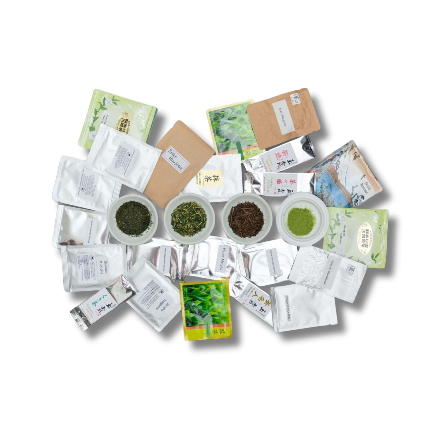 22 Tea Samples With Teapot