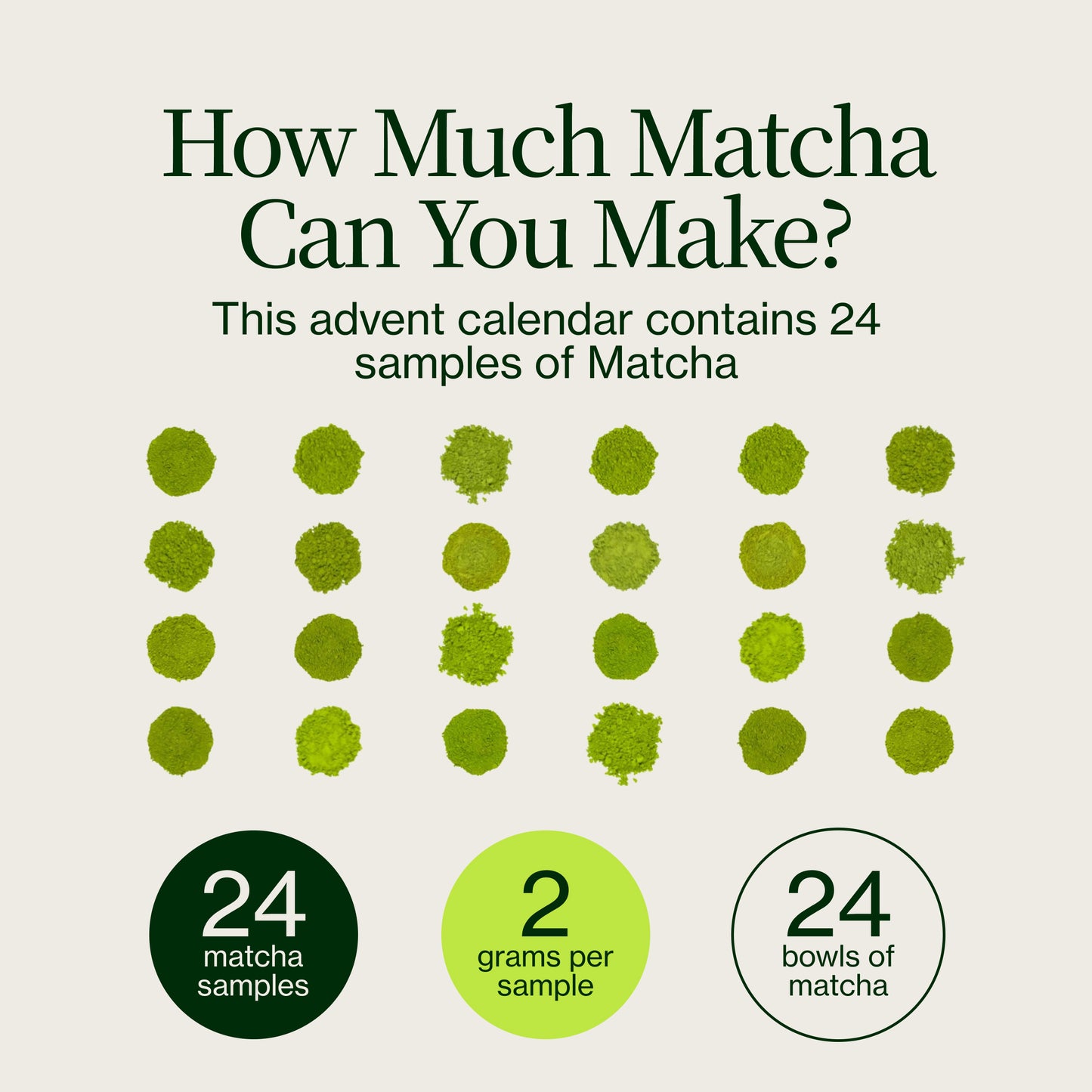 Calendario de Adviento Matcha 2026