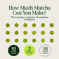 Paquete de 18 muestras de matcha