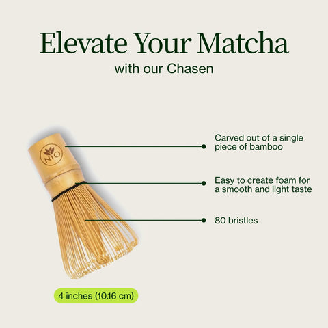 Batidor de bambú Matcha