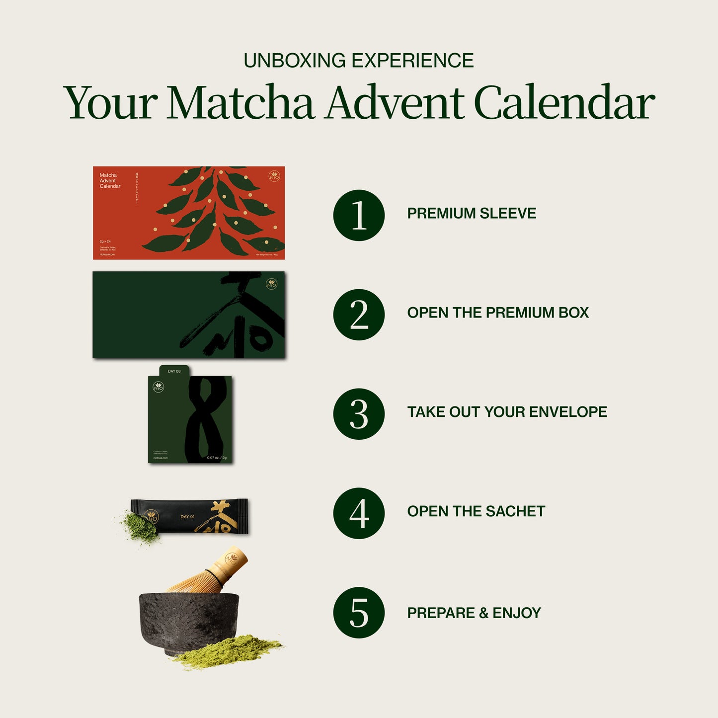 Calendario de Adviento Matcha 2026