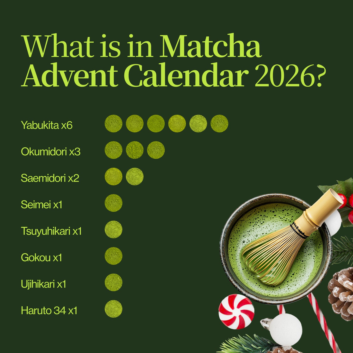 Calendario de Adviento Matcha 2026